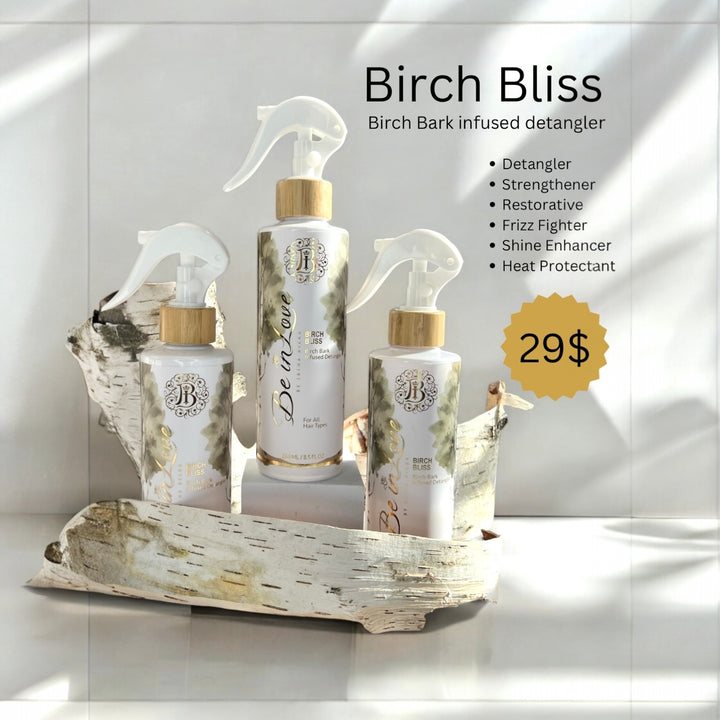 Birch Bliss Hair Detangler- Lightweight, Frizz-Free Solution for