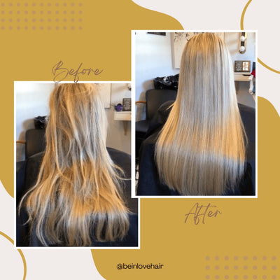 hair before and after dry hair treatment