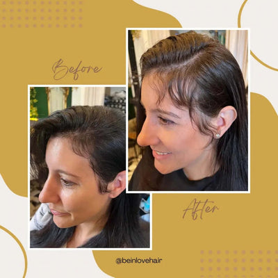 before and after using growth root spray