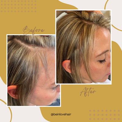before and after using growth root spray